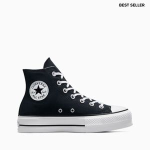 Chuck Taylor All Stars Black High Top Platform Converse 🌷